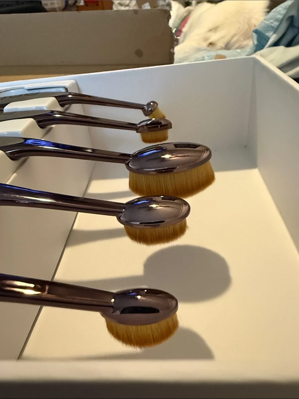 artis Elite Collection Smoke Finish Brush Set - Silver